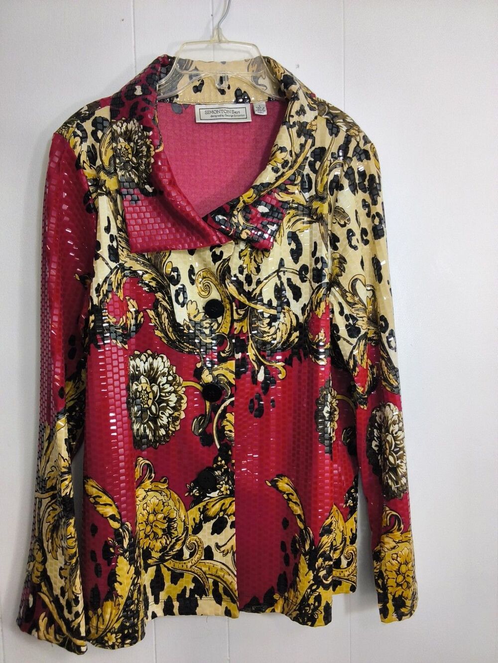 SIMONTON SAYS designed by GEORGE SIMONTON WOMEN'S BEAUTIFUL DESIGNER JACKET L